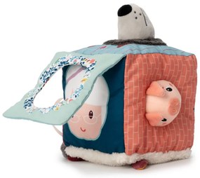 Lilliputiens - textilná kocka s aktivitami - vlk Ľudovít