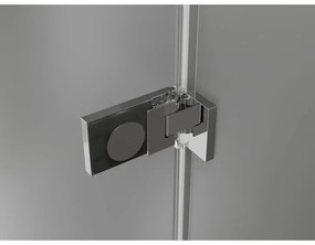 Mexen Lunar-F, 1-krídlový sprchový kút so skladacími dverami, pravý, 100 x 80 cm, 8mm číre sklo, chrómový profil, 836-100-080-01-00-P