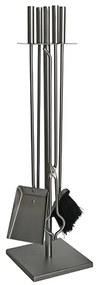 Sada kutáč Homefire FT075BA, ku krbu, 4 dielna, čierna, 81 cm