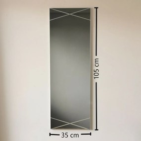 Zrkadlo Silver 35 x 105 cm