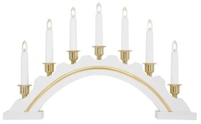 Markslöjd 700446 - Vianočný svietnik CELINE 7xE10/3W/230V biely