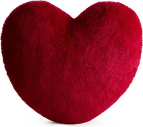 VANKÚŠ HEART 45X45CM ČERVENÝ