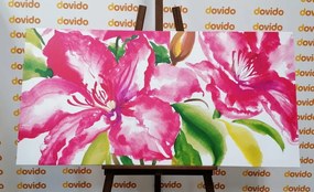 Obraz maľované kvety