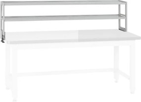 Prídavná kovová polica na náradie pre stoly G4, 2 police, nosnosť 40 kg, 1800 x 300 x 450 mm