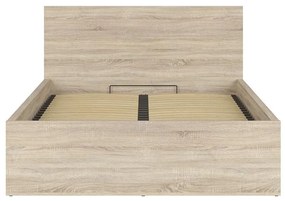 Manželská posteľ 140 cm BRW Tetrix 8 (dub sonoma) (s roštom) (s úl. priestorom). Vlastná spoľahlivá doprava až k Vám domov. 1098489