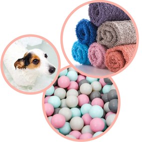 Ricokids Vanička pre novorodencov s teplomerom RK-280 bielo-ružová