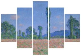 Obraz - Claude Monet, Poppy Field (Giverny), reprodukcia (150x105 cm)