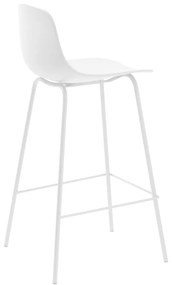 Biela plastová barová stolička 92,5 cm Whitby – Unique Furniture
