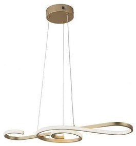 LED Luster na lanku LED/18W/230V 3000K zlatá