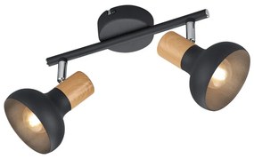 Matne čierne bodové svietidlo ø 10 cm Latika – Trio