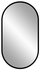 LED zrkadlo APOLLO | čierna 50 x 90 cm