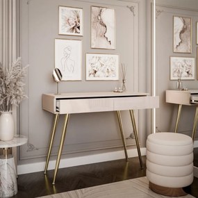 KONZOLA KATHLEEN KAŠMÍR LESKLÝ NA ZLATÝCH NOŽIČKÁCH