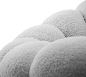 OTOČNÉ KRESLO FILIPPO S PODNOŽKOU SIVÉ