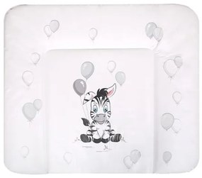 NEW BABY Prebaľovacia podložka mäkká New Baby Zebra biela 85x70