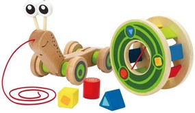 Ťahačka slimák s vkladacími geometrickými tvarmi
