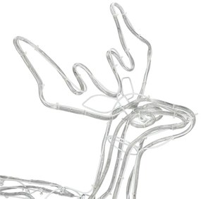 Záhradný sob s pohyblivou hlavou LED 115 cm SPRINGOS CL1227