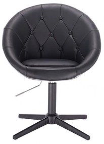LuxuryForm DESIGN Kreslo VERA na čiernom kríži - čierne