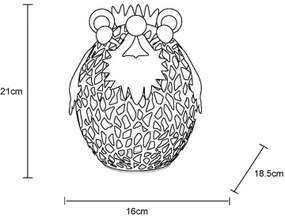 Globo 36331 - LED Solárna dekorácia LED/0,06W/3V IP44 ježko