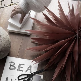 Watt & Veke Závesná svietiaca hviezda Liz Red Ochre 50 cm