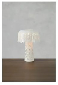 Biela stolová lampa s kovovým tienidlom (výška 38 cm) Verbera – Markslöjd