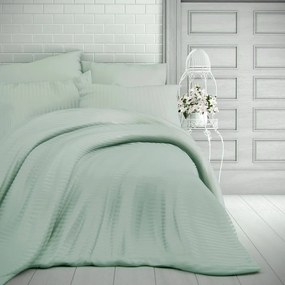 Kvalitex Saténové obliečky Stripe olivová, 240 x 200 cm, 2x 70 x 90 cm, 240 x 200 cm, 2 ks 70 x 90 cm
