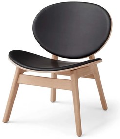 Dubové kreslo s koženým čalúnením Findahl by Hammel