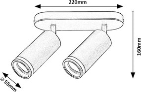 Rabalux SENOBIA stropné svietidlo 73034