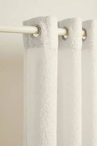 Záves na riasiacu pásku DREAMY BOUCLE krémový Rozmer: 140x270 cm
