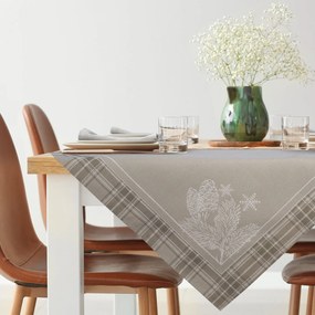 VIANOČNÝ GOBELÍNOVÝ OBRUS HOLLY 90X90 CM VZOROVANÝ