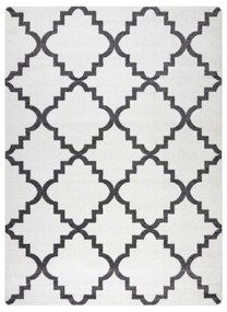 Koberec SKETCH - F343 Marocká mreža, krémovo - sivý