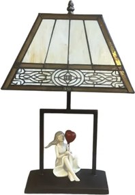 Dizajn lampa Tiffany štýl svietidlo DECOLAMP SISSI 45*Ø28*16