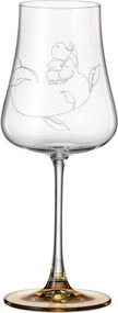 BOHEMIA IDUNA AMBER POHÁR NA VÍNO 500ML SADA 6KS