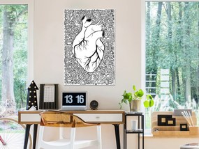 Artgeist Obraz - Clean Heart (1 Part) Vertical Veľkosť: 20x30, Verzia: Na talianskom plátne