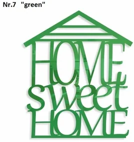 Home sweet home dekoračný nápis na stenu modrá