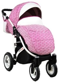 Detský kočík Rafpol White Lux - Dark Grey (3-kombinácia)