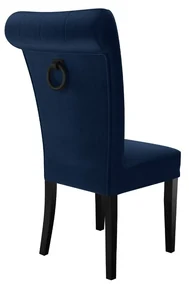 Čalúnená jedálenská stolička ST65 + klopadlo, Potah: Magic Velvet 2216, Klopadlo: Čierna, Farba nožičiek:: Čierna