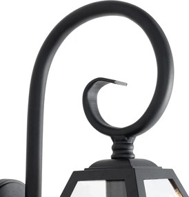 Klasická vonkajšia nástenná lampa čierna IP44 - Berta