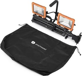 LED reflektor so stojanom 2xLED/30W/230V 4000K IP65 oranžovo-čierny