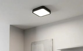 Brilagi - LED kúpeľňové stropné svietidlo so senzorom ZENNA LED/12W/230V 24x24 cm IP44 čierna