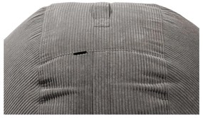 Tmavosivý menčestrový sedací vak Roll 135 – SLOWDOWN