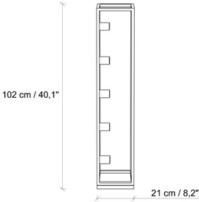 Stojacia lampa KAFES 5xE27/40W/230V zlatá