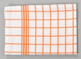 Dobrý Textil Bavlnená kuchynská utierka MONA - Oranžová