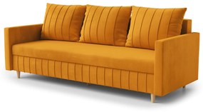 Pohovka trojsedačka Filomena (oranžová). Akcia -20%. Vlastná spoľahlivá doprava až k Vám domov. 1065578