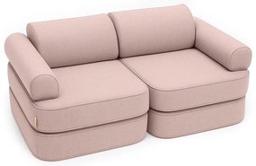 MeowBaby® Outzy Detská modulárna 6-prvková pohovka, rosy-dune-pink