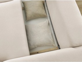 Béžová rozkladacia/s úložným priestorom pohovka 265 cm Ezechiel – Bobochic Paris