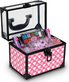 MULTISTORE Kozmetický kufrík pre dievčatá 5+ | sada make-up a nechty, 11 dielov, umývateľné