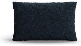 Tmavomodrý vankúš na gauč z textílie buklé Poppy – Micadoni