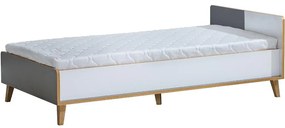 Posteľ s úložným priestorom W10 Werso Riviera/Biely/Antracyt