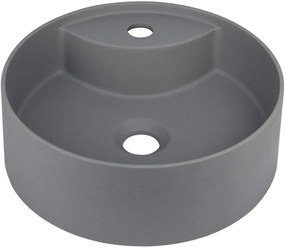 Deante Silia, umývadlo na dosku s otvorom na batériu 360x360x125mm, antracitová metalíza, DEA-CQS_TU4B