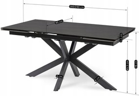 PROXIMA.store - Rozkladací stôl BRUNO